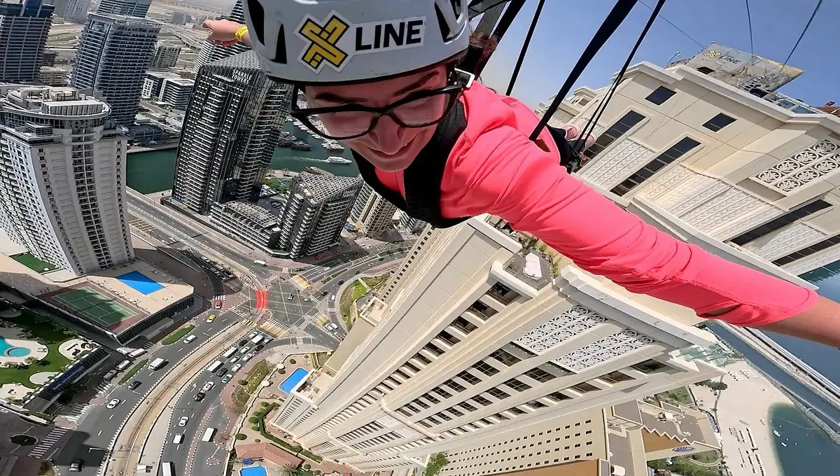 زیپ لاین ایکس لاین دبی